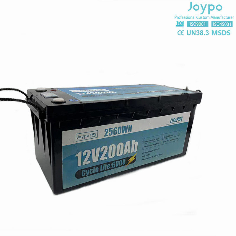 Pin lithium RV dung lượng lớn 12V 200Ah Deep Cycle Battery Pack cho Camper Trailer