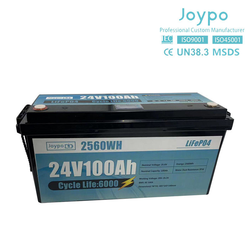 Smart BMS Long Life 24V 100Ah Lithium Ion pin RV Camper Lifepo4 pin