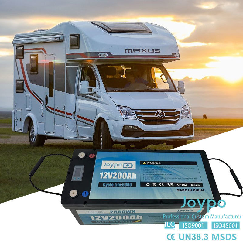 12 Volt RV Lithium pin sạc lại chu kỳ sâu Lithium Ion pin cho nhà xe hơi