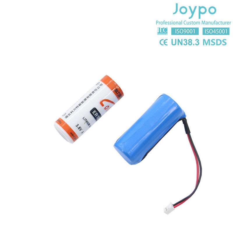 ER18505M Phòng pin lithium không sạc 3.6V 3000mah Mật độ năng lượng cao loại xoắn ốc