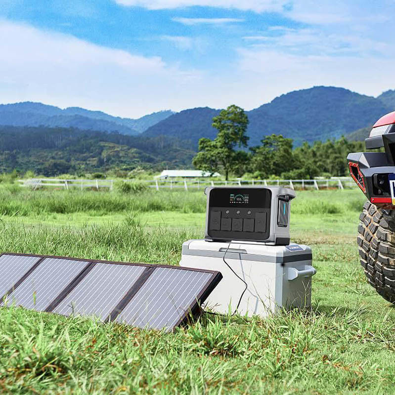 LiFePO4 pin Đường điện di động 1200W Off Grid Hệ thống năng lượng mặt trời cho nhà