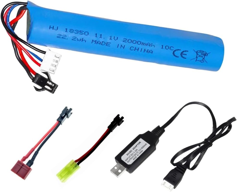 3S 11.1V 2000mAh pin Li-ion cho nước Gel bóng Blaster đồ chơi súng lục
