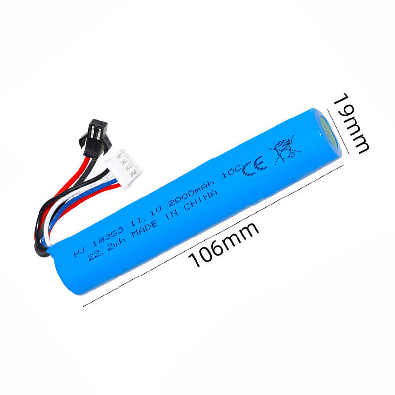Pin Li-ion công suất cao cho súng Airsoft Splatter Ball Gun 11.1V 2000mah
