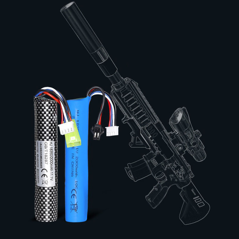 Pin Li-ion công suất cao cho súng Airsoft Splatter Ball Gun 11.1V 2000mah