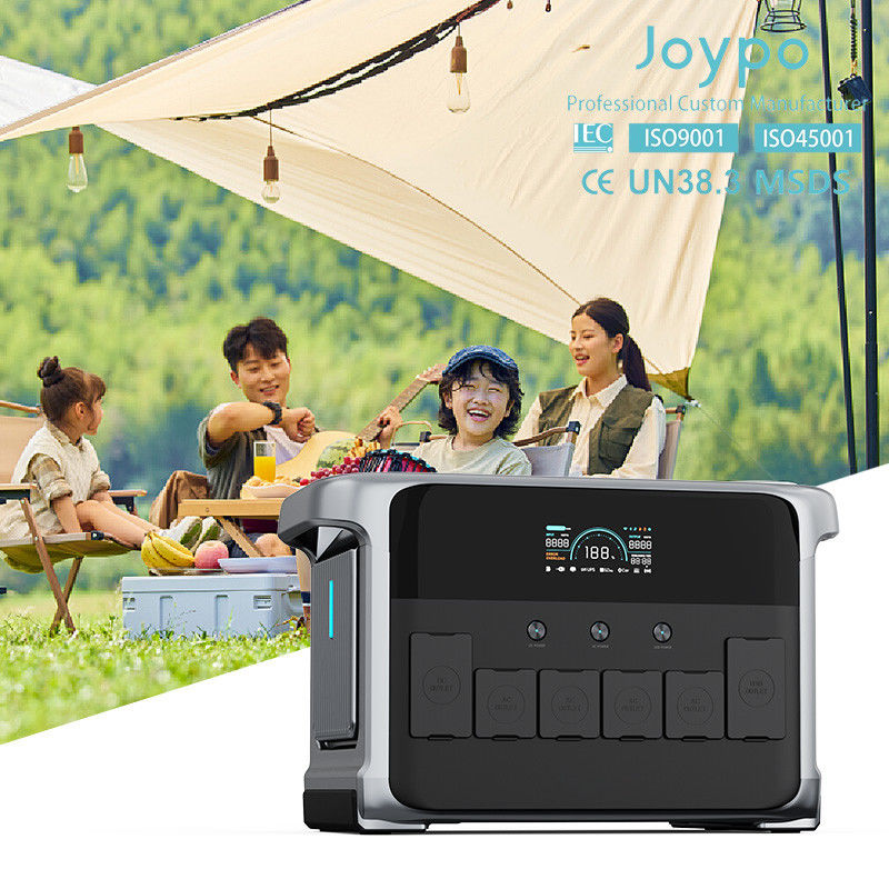 Nhà máy điện mặt trời trong nhà ngoài trời 110V 220V LiFePO4 pin lithium công suất cao 2400W 4800W