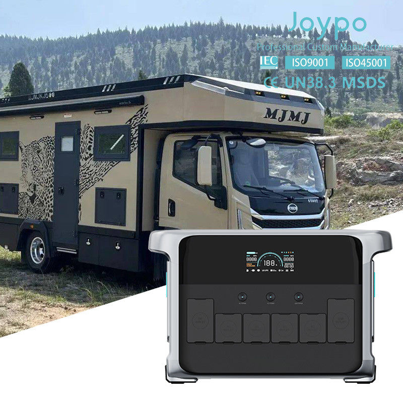 Joypo 2400W Máy phát điện năng lượng mặt trời mạnh nhất Giải pháp điện di động cho chuyến đi đường Vanlife